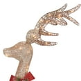 Holiday Time Lightup Outdoor 3Piece Glitter Reindeer Decoration Set