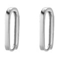 thumbnail image 4 of Pendientes de plata cuadrados con diseño de nicho, temperamento atmosférico, pendientes de plata de ley para mujer, pendientes de moda, 4 of 5