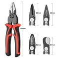 thumbnail image 5 of Yeacher 5in1 Multifunctional Interchangeable Heads Pliers Set Steel Wire Pliers Vise Stripping Pliers Set Multi-purpose Electronic Maintenance Tools for Electrician, 5 of 5