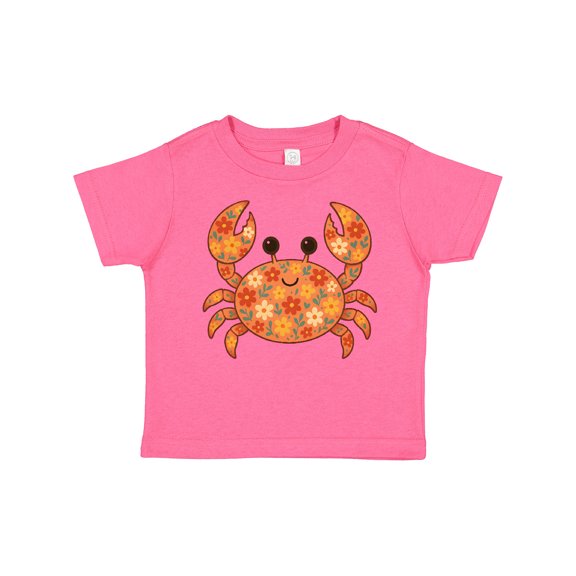Inktastic Beach Crab Cute Girly Maritime Girls Toddler T-Shirt