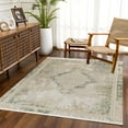 thumbnail image 4 of Green Oriental Area Rugs for Living Room Washable Rugs Boho Moroccan Area Rug Soft Neutral Geometric Bohemian Carpet Distressed Indoor Rug for Bedroom Dining Room Office Foldable Nonslip Rug, 4 of 9