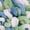 008 Multicolor Blue Green, variant on JubileeYarn Fun Finger Loops Yarn - 100g/Skein Jumbo Polyester - Multicolor Navy Grey - 1 Skein