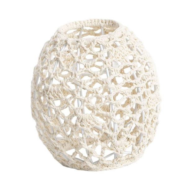 Pantalla de lámpara bohemia para techo, pantalla de lámpara colgante, cubierta de luz colgante, decoración hecha a mano, cubierta de luces tejidas