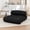 Black, variant on HomePerch Adjustable Corduroy Floor Sofa Chair, Foldable Lazy Lounge Bean Bag Sofa with Adjustable Straps, Multi-Person Floor Seating for Living Room, Bedroom, Gaming Room, Pink