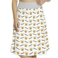 thumbnail image 1 of Women's Oktoberfest Foamy Beer Bavarian A-line Printed Skirt Casual Wear, 2XL, Army Green Orange White, by Ambesonne, 1 of 6