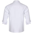 thumbnail image 2 of TiaoBug Men's Classic Chef Jacket Coat Long Sleeve Kitchen Uniform Unisex Food Service Work Wear White 3XL, 2 of 7