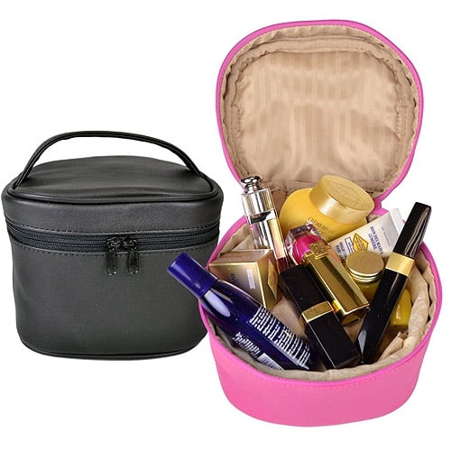 ROYCE New York Royce Leather Zip Around Travel Cosmetic Bag in