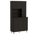 thumbnail image 2 of TUHOME Della 90 Kitchen Pantry  Engineered Wood Pantries in  Black, 2 of 11