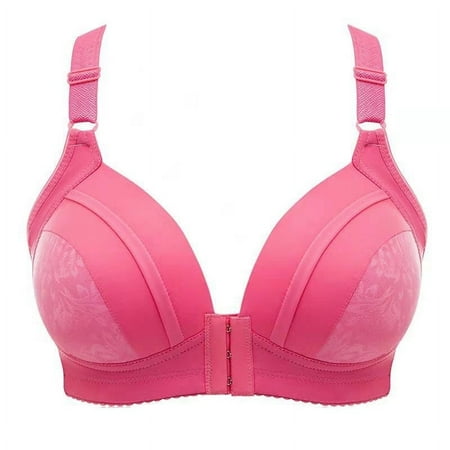 LLYWEY Wireless Bras on Sale Everyday Bras Women Ladies Balconette Bra Style-963 Women s Plus Back-Smoothing Bra Feature Adult Female Everyday Sports Bras Pinky 42B