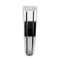 thumbnail image 4 of Luxe Jewelry Designs Stainless Steel Men's Straight Ring with Cubic Zirconia - Size 12 (Pack of 2), 4 of 4