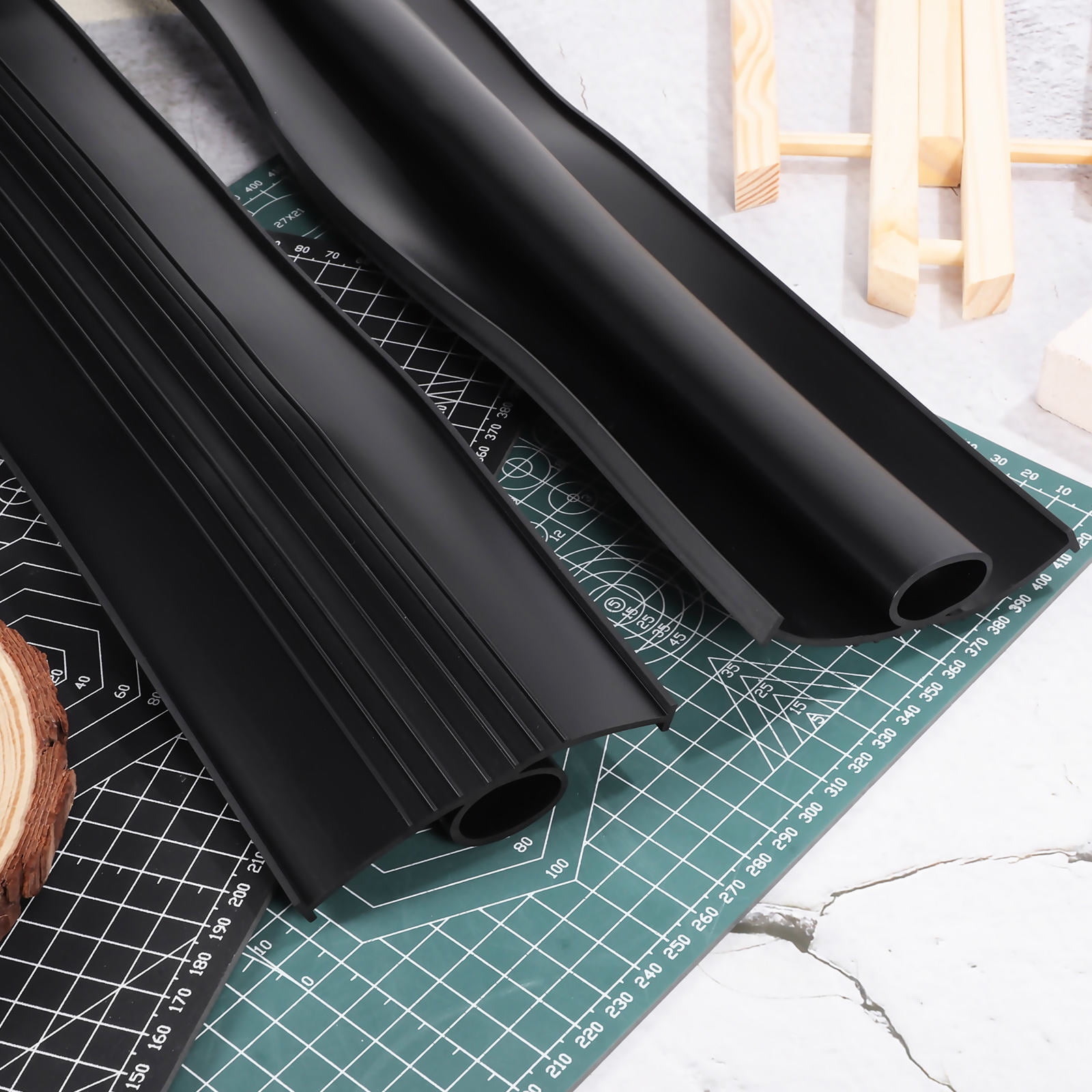 PENIKOKO 16ft Extra Thick Garage Door Bottom Seal EPDM Weatherstrip Black for Insulation and Soundproofing Home Garage