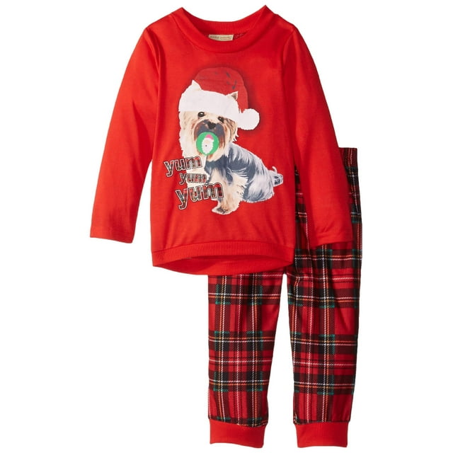 Komar Kids Girls' Pajama Cute Top and FunPants Sleepwear Set