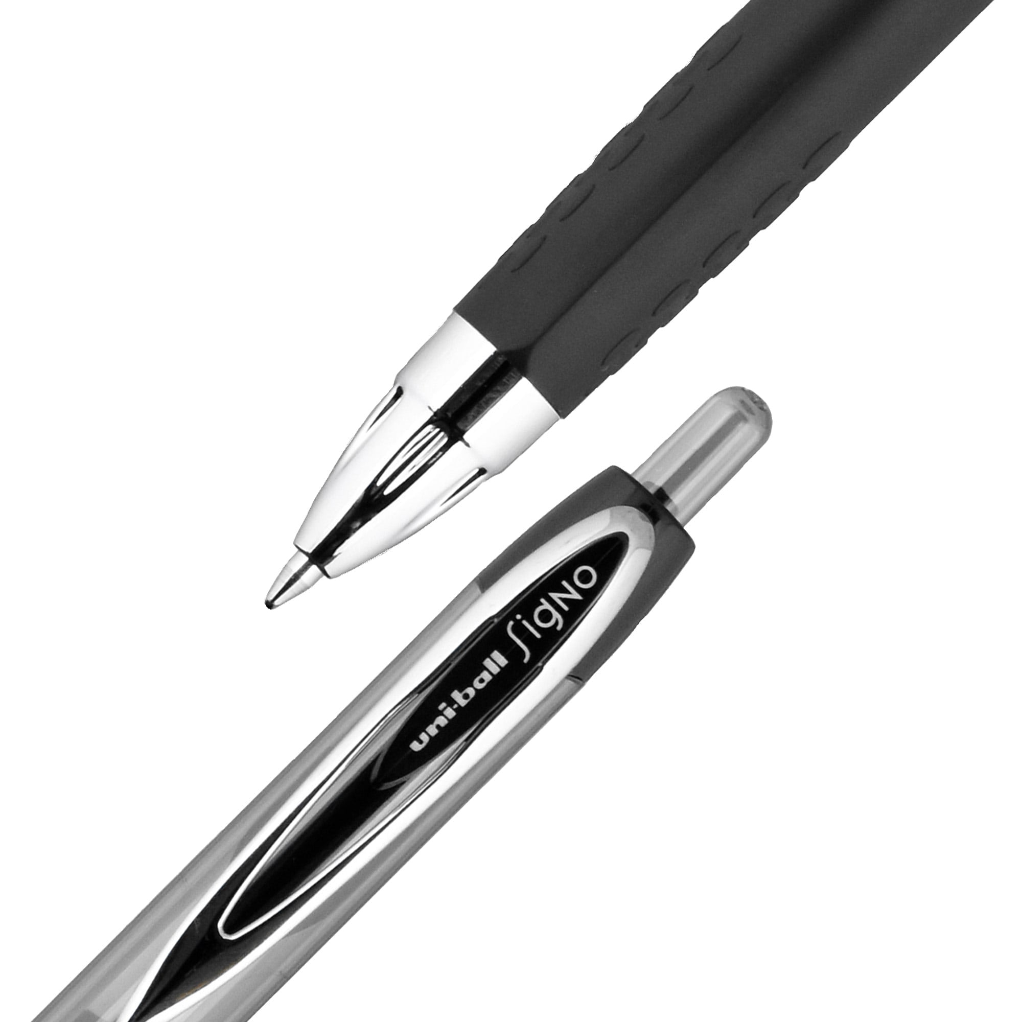 Uniball 207 Gel Pens, Medium Point (0.7mm), Black Ink, 5 Count + Bonus 207 Plus+ Blue Ink