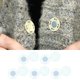 thumbnail image 3 of 10 Pares De Botones Magnéticos Cierres A Presión Cierre De Costura Para Bolso Vestido DIY Blanco Sunnimix Broches de botones a presión, 3 of 8