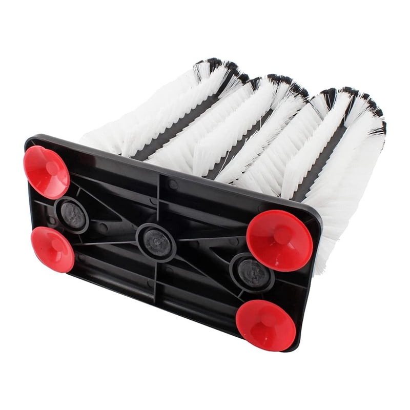 6 Long Brush Bar Glass Washer with Suction Base, Commercial Brush Cleaner Bristle Brush for Kitchen Bar Beer Cup
