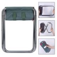 thumbnail image 2 of Eddwiin Taburete Plegable - Taburete Plegable portátil de Tela Oxford para Acampar al Aire Libre, Picnic, Pesca, Barbacoa(Verde), 2 of 5