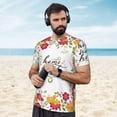 thumbnail image 4 of Wukai Home Sweet Home Floral Print Men's Short-Sleeved Mesh T-Shirt,Quick-Dry Short Sleeve Workout T-Shirt-5X-Large, 4 of 8