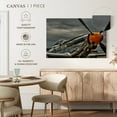 thumbnail image 5 of Elephant Stock Mustang Fighter Airplane Wall Art - Horizontal Canvas Wall Art - Living Room Wall Decor - Transportation Canvas - Black And Silver Decor - 30" x 20", 5 of 8
