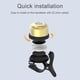 thumbnail image 5 of Campana de bicicleta Irfora Bike Brass Bell Mountain Road Bicicleta Seguridad Ciclismo Sonido Alarma Campanas Antirrobo AirTag Posicionamiento Bell IPX5 Accesorios de bicicleta a prueba de agua p Irfora Campana de bicicleta, 5 of 7