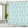 thumbnail image 5 of Ambesonne Dragonfly Shower Curtain, Hand Drawn Lines, 69"Wx75"L, Pale Blue Purple, 5 of 5
