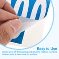 thumbnail image 4 of Uxcell 10 Sheets Mailbox Numbers and Letters for Indoor and Outdoor Decal White in Blue, 4 of 5