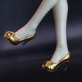 thumbnail image 3 of 1:6 Scale Stilettos Shoes For 12inch Dress Up Accessory Golden, 3 of 8