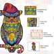 thumbnail image 1 of Kit de rompecabezas de madera - Juguetes de descompresión de rompecabezas con forma de animal irregular, 1 of 5