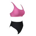 thumbnail image 3 of Traje de Baño Op Talla 12 con Tirantes Anchos Rayas y Liso Rosa, 3 of 4