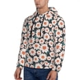 thumbnail image 3 of Daiia Daisies Flowers for Men's Fashion Hoodies & Sweatshirts with Kangaroo Pocket Hooded Sweatshirt Breathable & Moisture Wicking-Large, 3 of 7