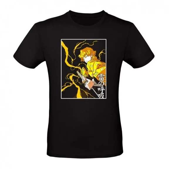 Reprint Rare Anime Zenitsu Agatsuma Thunder Breathing T-Shirt Size S-5XL, Gift For Friends