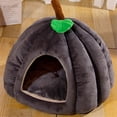 thumbnail image 3 of Pumpkin Cat Bed, Cat Beds for Indoor Cats Pumpkin Shape Cat Cave Bed,Cat Tent with Removable Cushion Blue S, 3 of 5