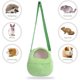 thumbnail image 5 of Bolsas de transporte para perros transpirables de malla blanca portátil con diseño de erizo africano y hámster, mochila de viaje (M, malla blanca - verde) ER, 5 of 5