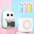 thumbnail image 2 of Mini Label Printer Thermal Portable Printers Stickers Paper Inkless Wireless Android IOS High Resolution Impressora Portatil (Pink 3thermal), 2 of 7