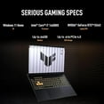 thumbnail image 2 of ASUS TUF F16 Gaming Laptop, Intel Core i7-14650HX(16 Cores), NVIDIA GeForce RTX 5060, 64GB DDR5, 8TB SSD, 16" FHD+ 165Hz IPS Display, Dolby Atmos, Wi-Fi 6E, Windows 11 Pro, 2 of 8