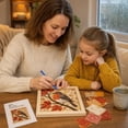 thumbnail image 4 of KRONDO DIY Fabric Art Kit, No-Sew Craft with Wooden Frame & Tucking Tool for Wall Decor & Relaxing Hobby, 4 of 5