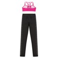 thumbnail image 5 of iiniim Kids Girls 2 Pieces Tracksuits Camisole Tank Top Sport Bras with Athletic Leggings Set Activewear Size 6-14 Rose 6, 5 of 7