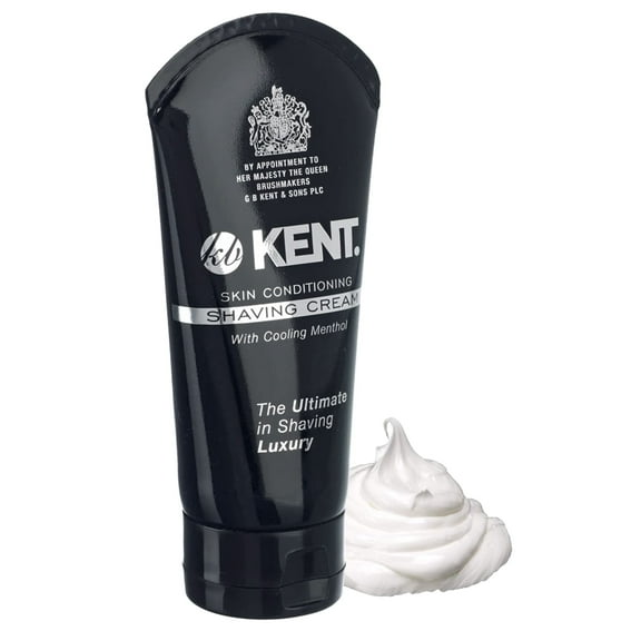 Kent Shaving Cream SCT1 Tube, Superior Men Smooth Cooling Menthol Shave Cream, No More Nicks, Cuts or Razor Burn. Perfect Size (2.6oz) for Travel or Home. Great for Sensitive Skin and all Skin types.