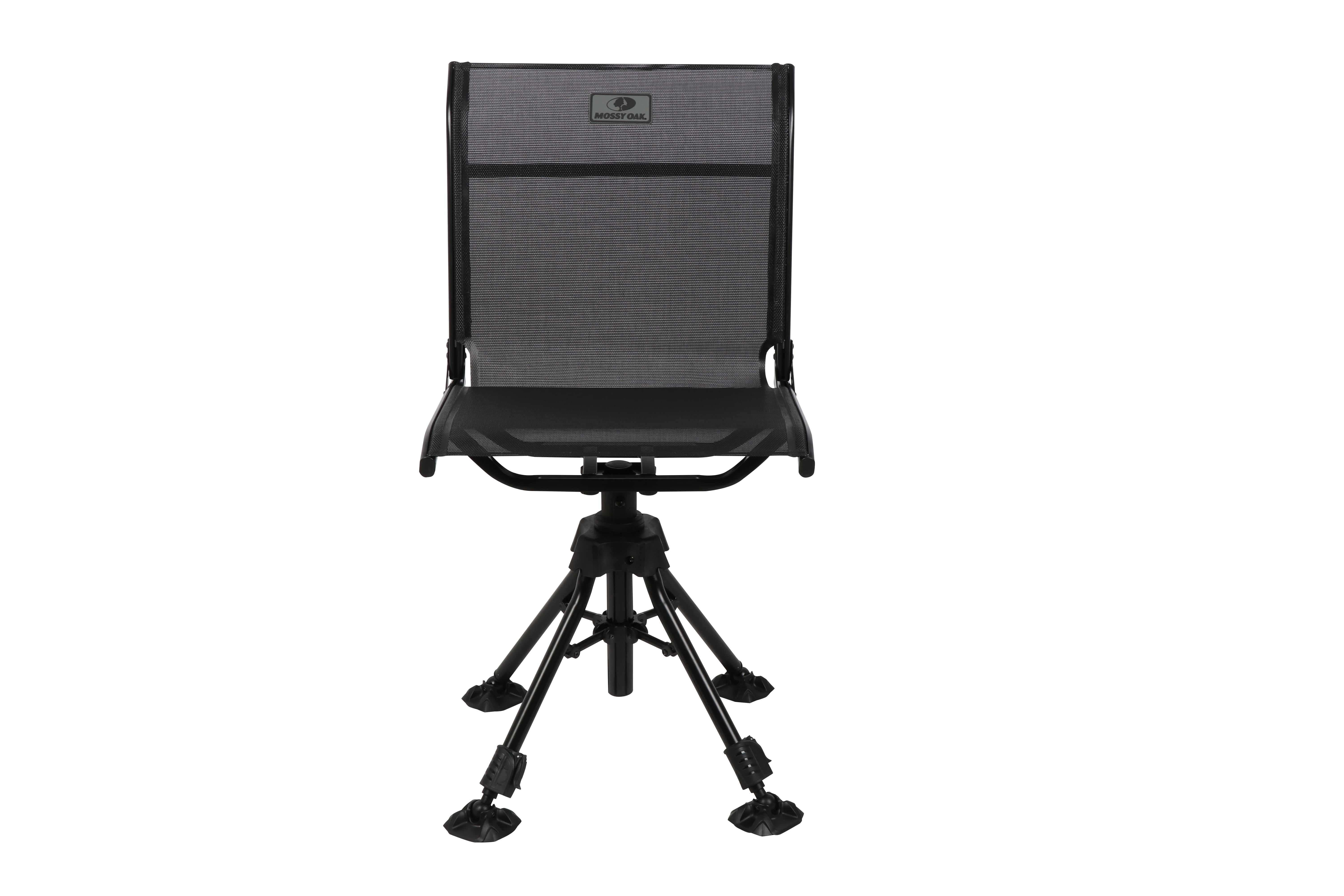 Black Sierra Padded Swivel Hunting Blind Chair, 360° Silent Hunt Chair  Supports 300 lbs, Heavy Duty Hunt Seat w/Carry Strap, Portable Folding  Outdoor