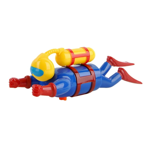 BRIGHTFUFU Juguetes de baño creativos para bebés, juguetes de plástico para bucear en la bañera, juguetes flotantes de cuerda.