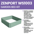 thumbnail image 3 of Zenport WS1003 Raised Garden Bed Kit, Green (39.4"x39.4"x11.8"), Green, 3 of 4
