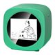 thumbnail image 1 of Mini impresora compacta con control por voz, pantalla de 2,4 pulgadas y rollo de papel. Verde, 1 of 9