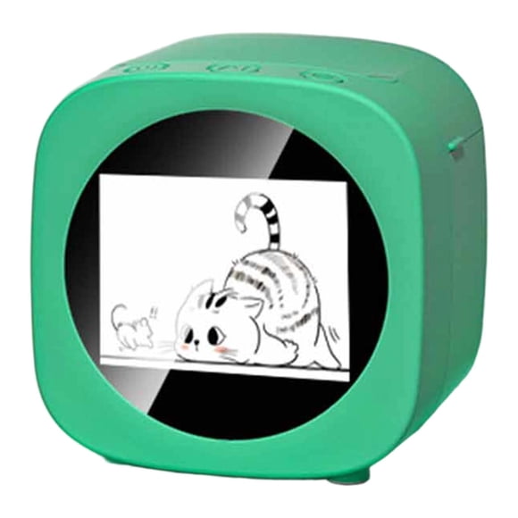 Bunblic Voice Control Mini Printer Box Gift Compact Kids Adults Home with Paper Roll Green