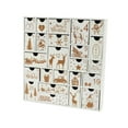 thumbnail image 4 of Abbracc Advent Calendar Layout Winter for Kids Adults Empty Advent Calendar Gift Box White, 4 of 9