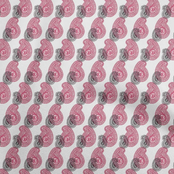 oneOone Cotton Silk Pink Fabric Block Craft Projects Decor Fabric Printed By The Yard 42 Inch Wide-GM