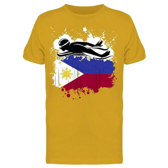 Swimming Team Of Philippines T-Shirt Men -Image by Shutterstock Men T-Shirt, Male Medium