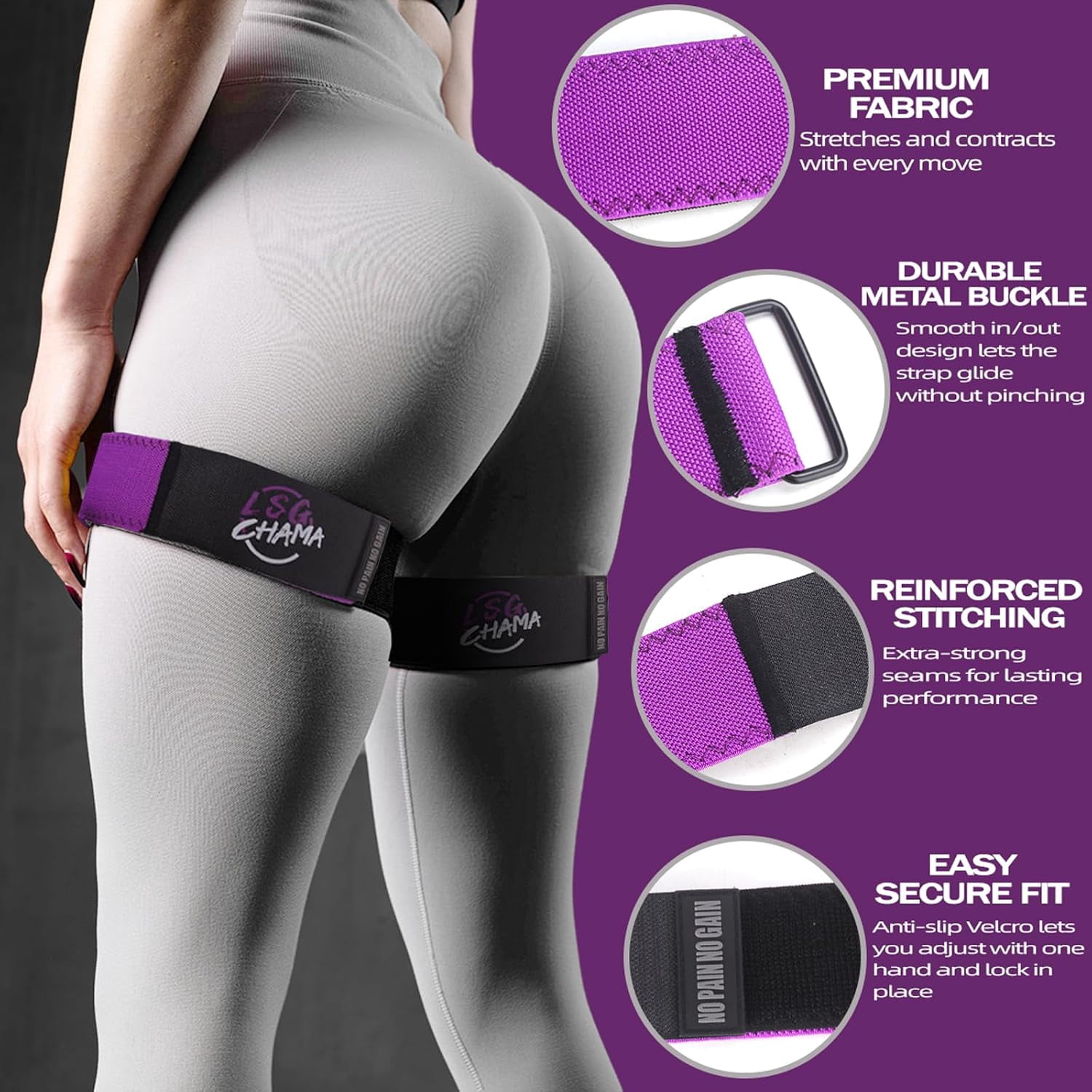 JJEAN-BFR Resistance Bands for Women, Glute Training Exercise Bands, Workout Fitness Equipment