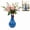 Blue, variant on Handcrafted Resin Long Neck Chicken Vase, Colorful Cartoon Rooster Sculpture, 2-in-1 Flower Vase & Desk Decor, Lightweight Novelty Home Accent(Black)