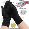 thumbnail image 2 of Guantes de artritis para mujeres para el dolor, guantes de cobre de compresión para alivio del dolor de artritis en las manos, guantes de túnel carpiano, 2 of 5