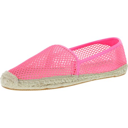 Rebecca Minkoff Women's Ginny Neon Pink Ankle-High Mesh Flat Shoe - 8M
