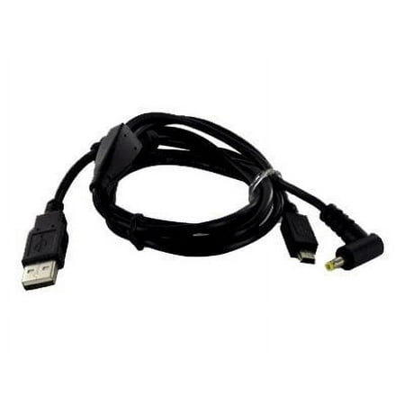 Nyko Power Data Cable - Charging / data cable - USB male to power DC jack, mini-USB Type B male - 4 ft - for Sony P!nk PSP